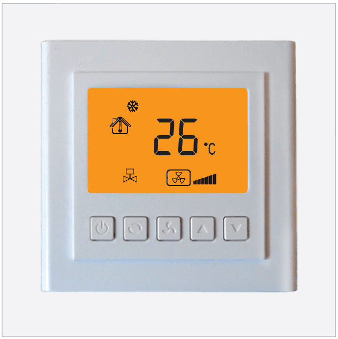 3 Fan Speed Digital Wireless Room Thermostat 200 W For Fan Coil Units